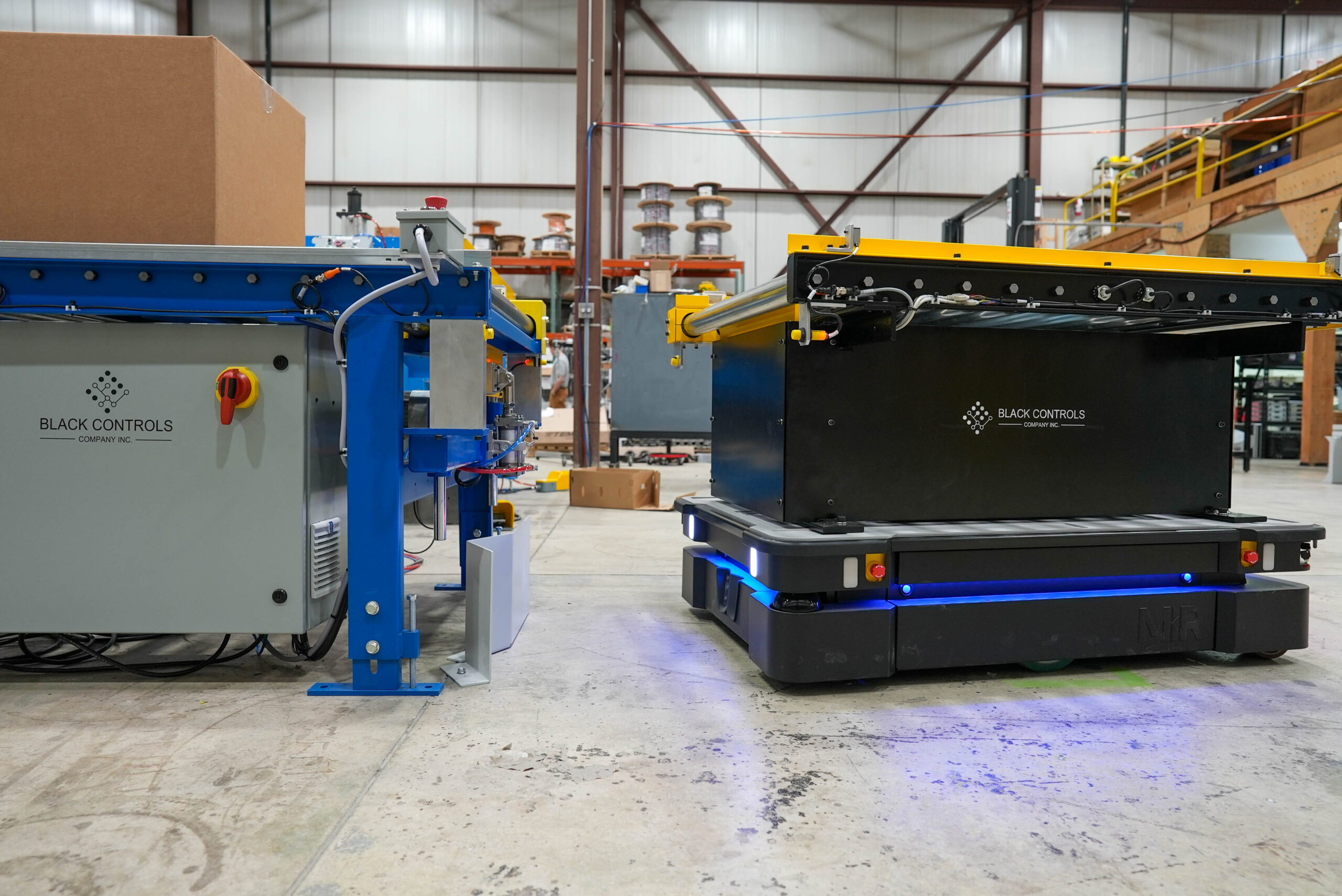 AMRs, Black Controls Conveyor Top Module