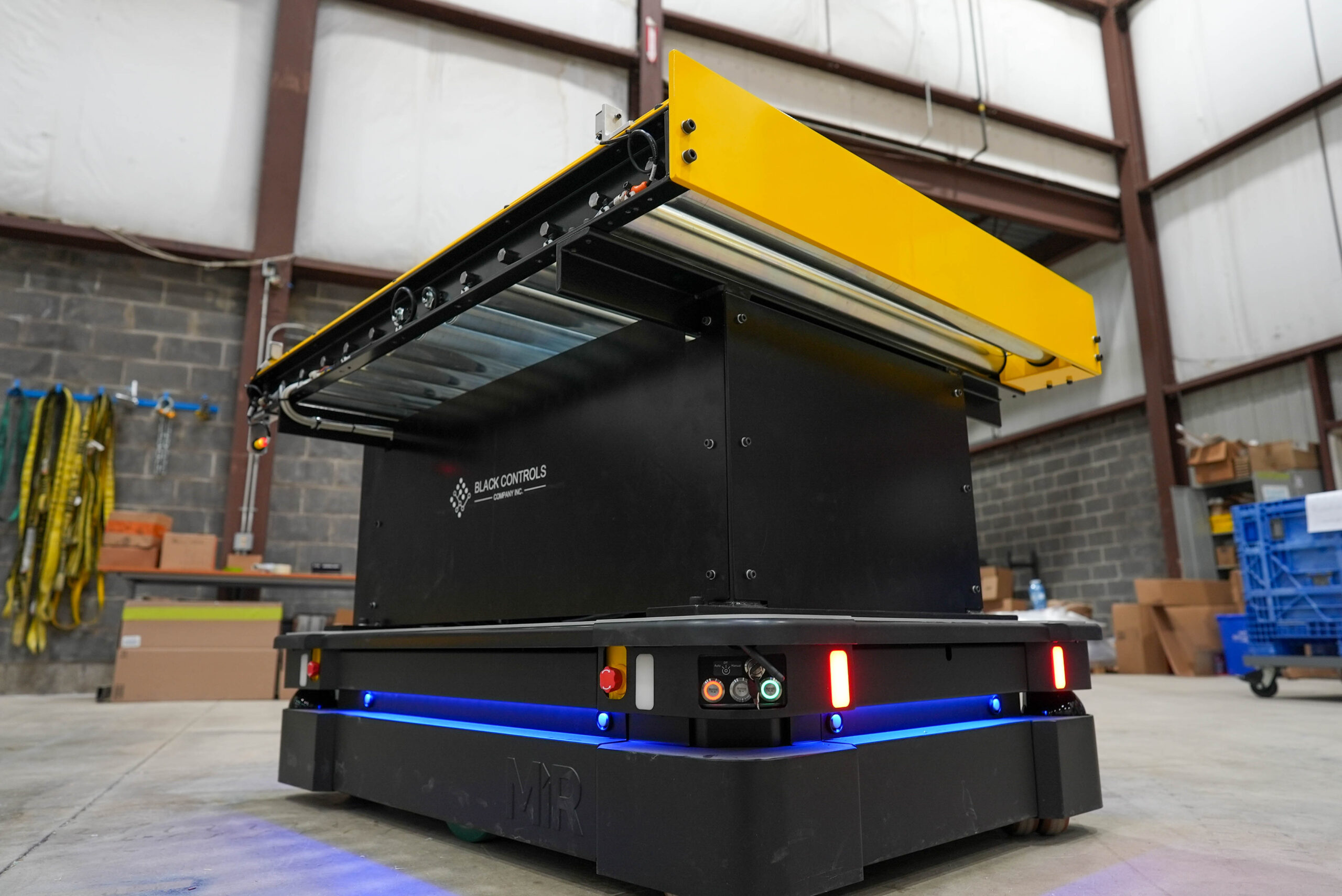 AMRs, Black Controls Conveyor Top Module